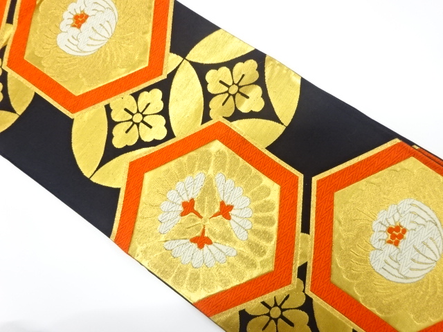 Japanese Kimono / Antique / Fukuro Obi Combined weave